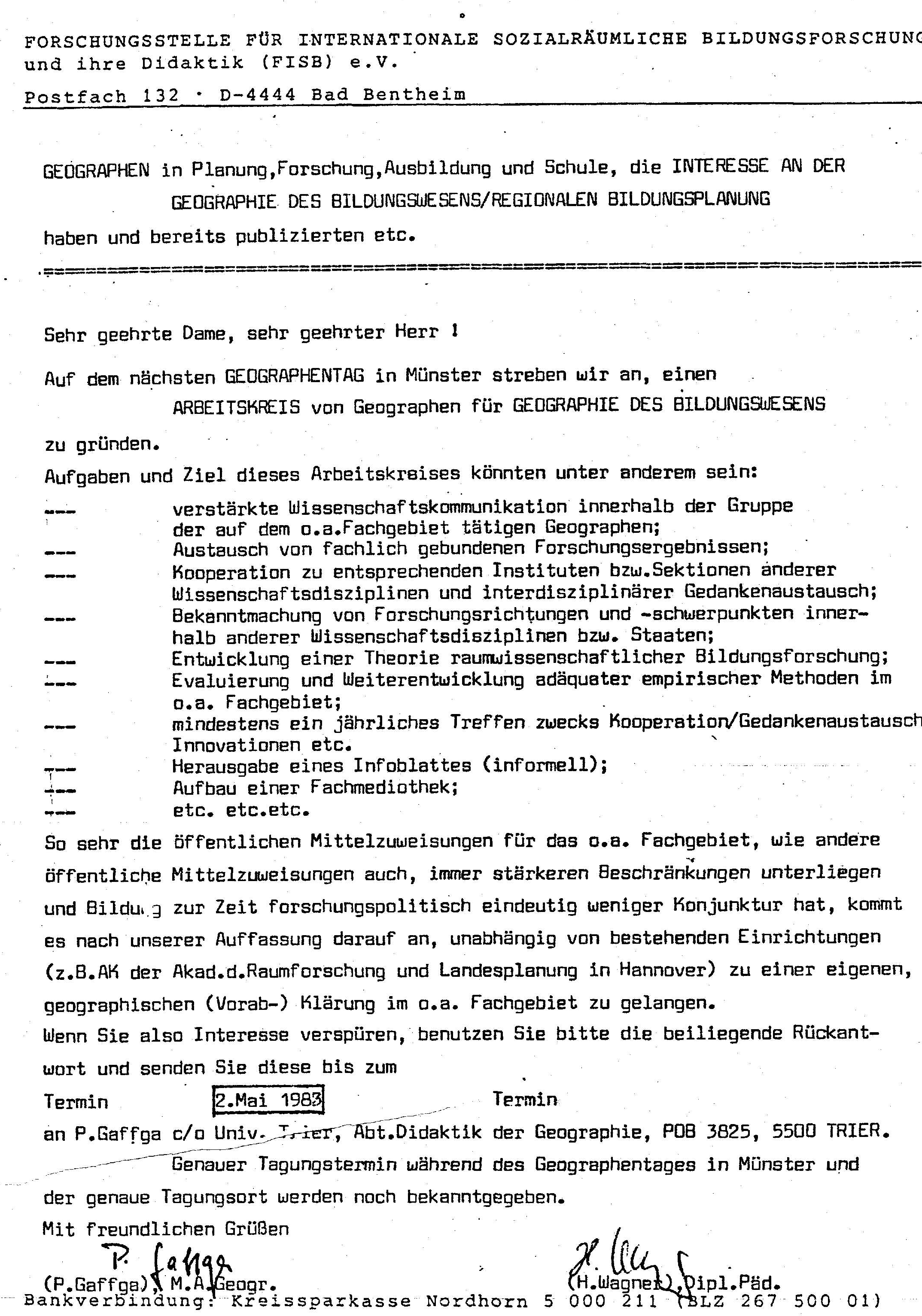 Gründungsaufruf 1983